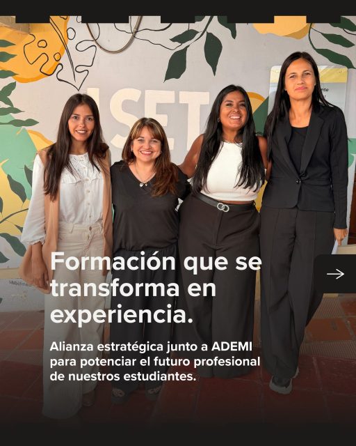 🤝 Vinculando formación con oportunidades reales
En el ISET seguimos generando alianzas que potencian el futuro de nuestros estudiantes.
Mantuvimos una reunión con representantes de ADEMI con el objetivo de avanzar en un convenio de colaboración que permita la participación activa de nuestros alumnos en actividades productivas de la provincia.

Una iniciativa que fortalece el vínculo entre educación y sector productivo, acercando a los estudiantes a experiencias reales que impulsan su desarrollo profesional 💼✨

Participaron del encuentro:
✔️ Lic. Prof. Karla Alculumbre
✔️ Tec. Carolina Rotela
✔️ Rectora Mónica Domínguez
✔️ Vicerrectora Laura Franco

📌 Seguimos trabajando para que la formación trascienda el aula y se conecte con el mundo real.

#ISET #ADEMI #EducaciónSuperior #FormaciónProfesional #VinculaciónAcadémica