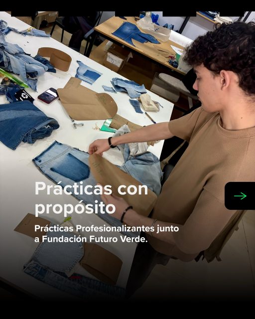 Prácticas Profesionalizantes junto a la Fundación Futuro Verde, en una experiencia orientada al diseño sustentable y al impacto social con estudiantes de 2do año de la carrera de Diseño de Indumentaria y Textil.
♻️Durante la actividad, trabajaron en la producción de eco mochilas confeccionadas con descartes de denim, aplicando técnicas de diseño, confección, organización del trabajo y trabajo colaborativo.
Esta propuesta permitió integrar contenidos académicos con una práctica concreta vinculada a la moda consciente, la economía circular y la responsabilidad social.
🎒 Las mochilas elaboradas serán destinadas a la donación en escuelas con población infantil en situación de vulnerabilidad.
En ISET, la formación profesional también se construye desde experiencias reales, conectadas con la comunidad y con los desafíos actuales del diseño.
💥 INSCRIPCIONES 2027 ABIERTAS 💥
Consultá por la carrera de Diseño de Indumentaria y Textil y empezá a diseñar tu futuro.
#ISET #DiseñoDeIndumentaria #PrácticasProfesionalizantes #EconomíaCircular #Inscripciones2027